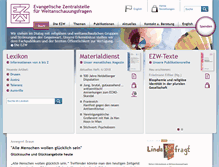 Tablet Screenshot of ezw-berlin.de